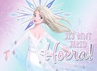 een prachtige verjaardgskaart met Elsa van Frozen